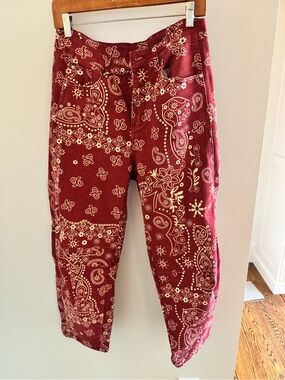 Barrel bandana print jeans with stretch VIRAL style